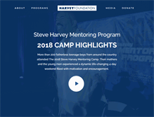 Tablet Screenshot of harveyfoundation.com